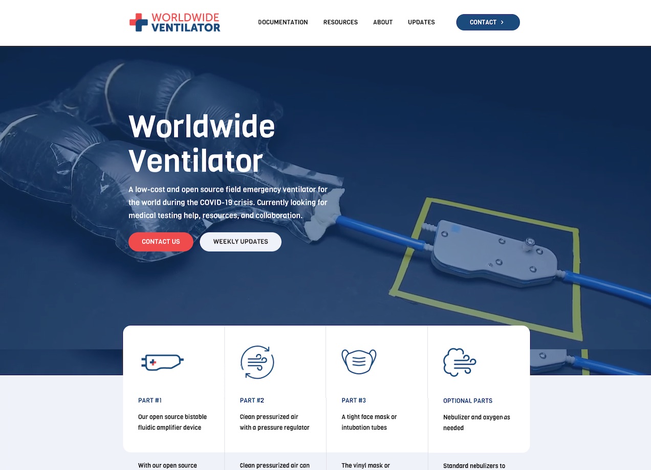 Worldwide Ventilator Website Live